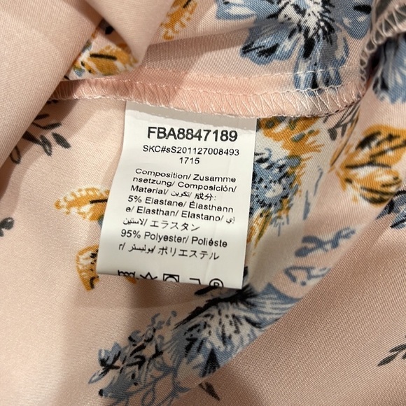 Milumia Pink Blue Floral Button Front Maxi Dress SZ XL - Picture 5 of 8